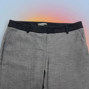 EXPRESS Women’s 6 Black / Gray COLUMNIST Ankle Pant